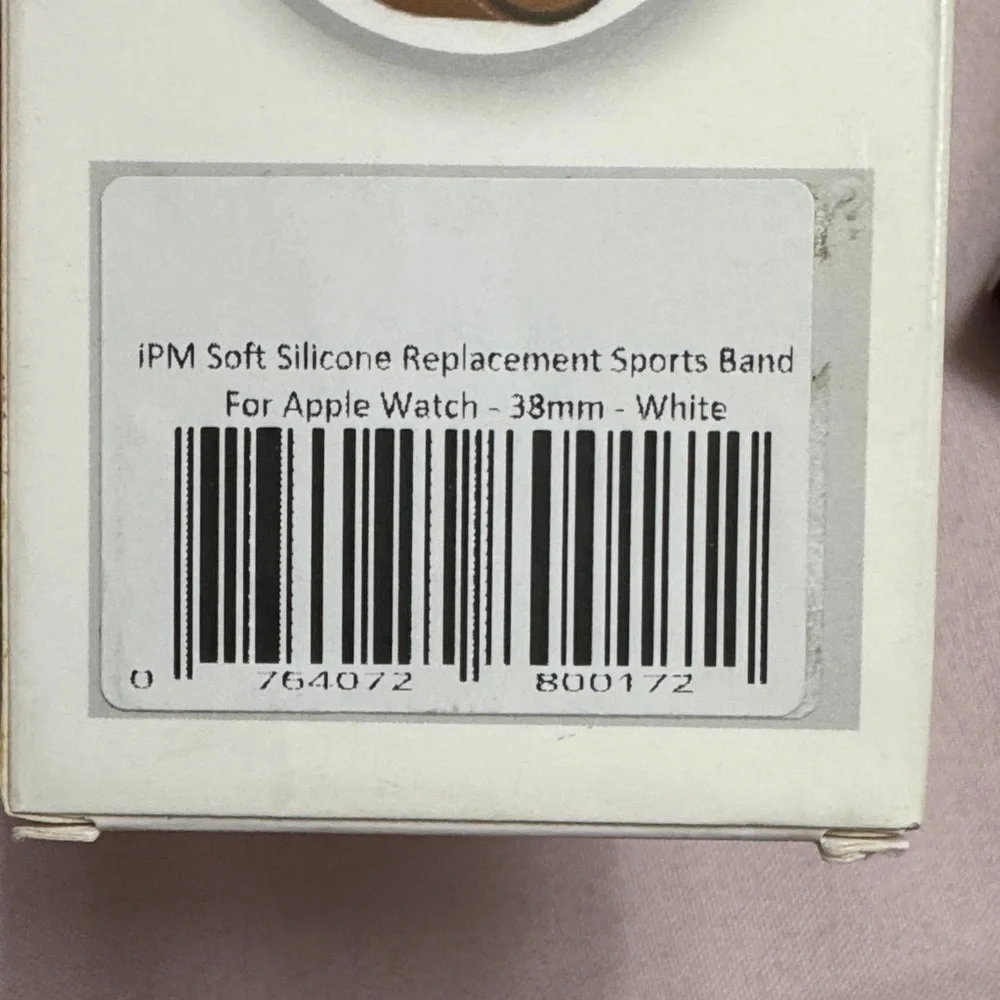 Apple iPM White Watch Band sz 38